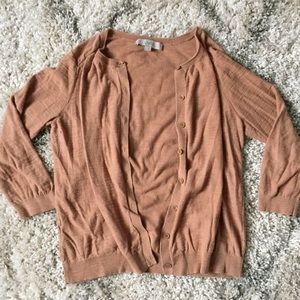 Loft crew neck cardigan